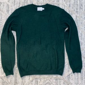Topman premium merino wool sweater green